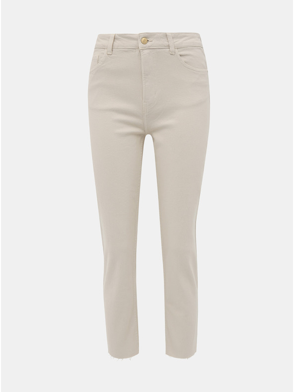 ONLY Bézs színű női egyenes szabású farmernadrág ONLY Emily