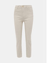ONLY Bézs színű női egyenes szabású farmernadrág ONLY Emily