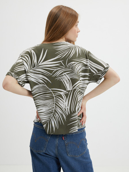 ONLY Khaki színű mintás blúz ONLY Augustina