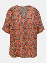 ONLY Rózsaszín és narancssárga virágos laza blúz ONLY Nova