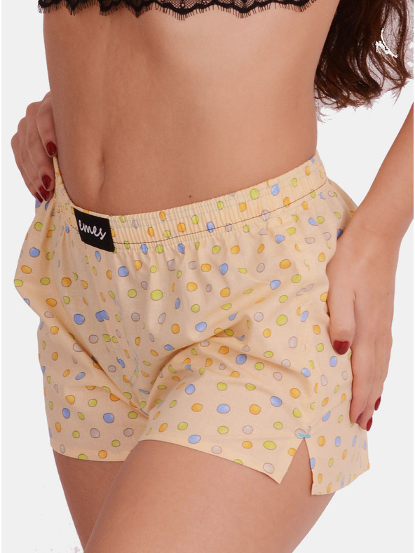 Emes Világossárga női mintás rövidnadrág Emes