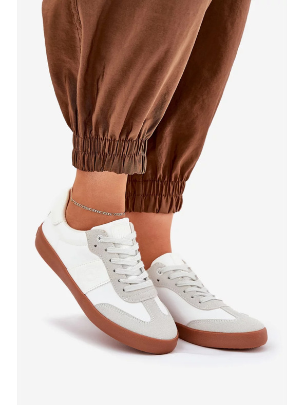 BIG STAR SHOES Big Star fehér-szürke női vászoncipő