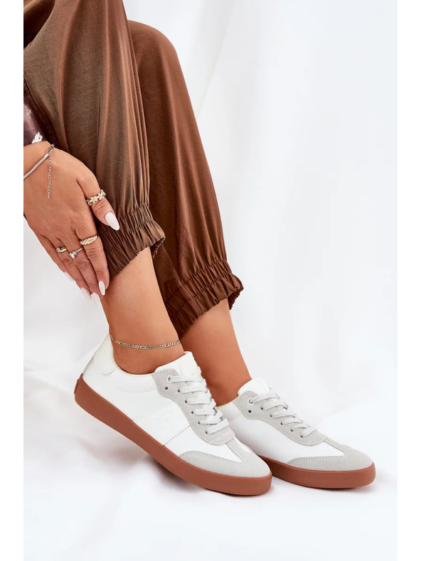 BIG STAR SHOES Big Star fehér-szürke női vászoncipő