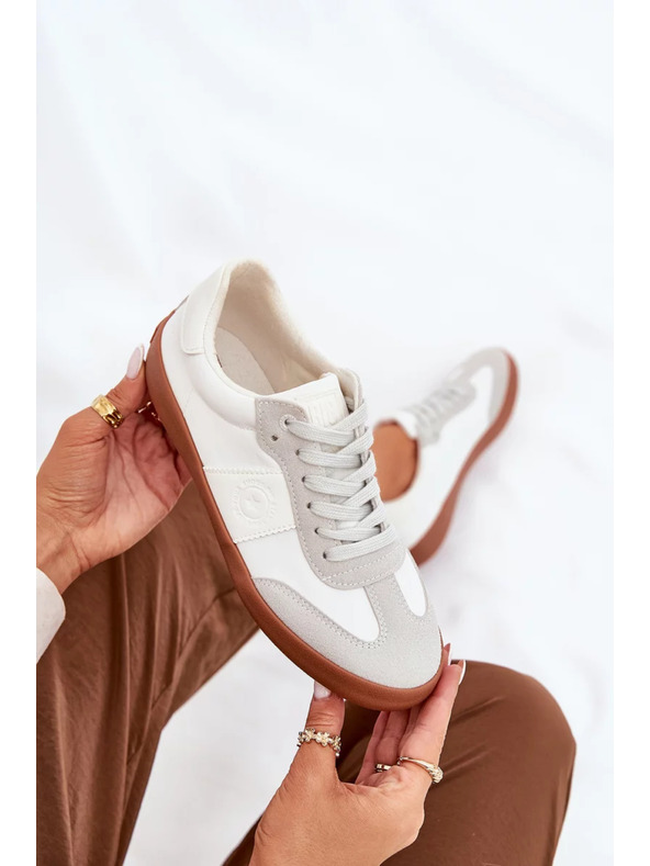 BIG STAR SHOES Big Star fehér-szürke női vászoncipő