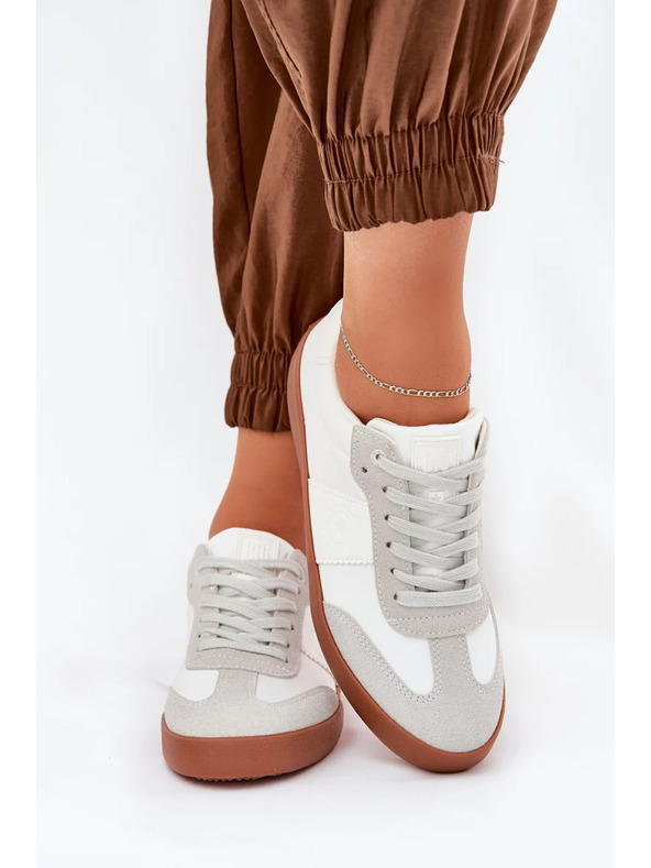 BIG STAR SHOES Big Star fehér-szürke női vászoncipő