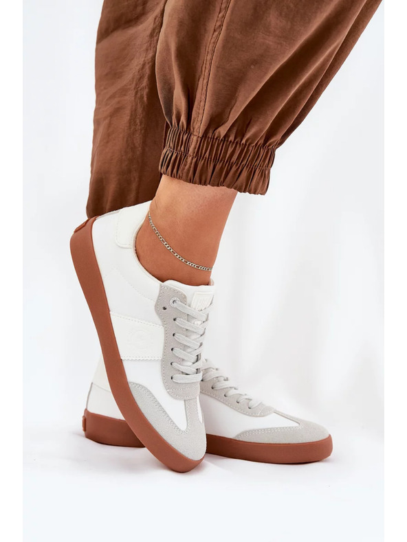 BIG STAR SHOES Big Star fehér-szürke női vászoncipő