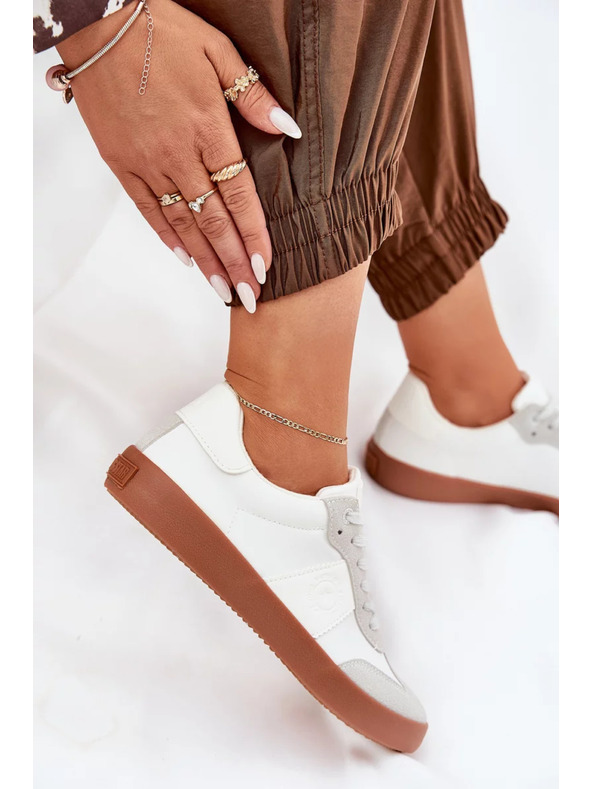 BIG STAR SHOES Big Star fehér-szürke női vászoncipő