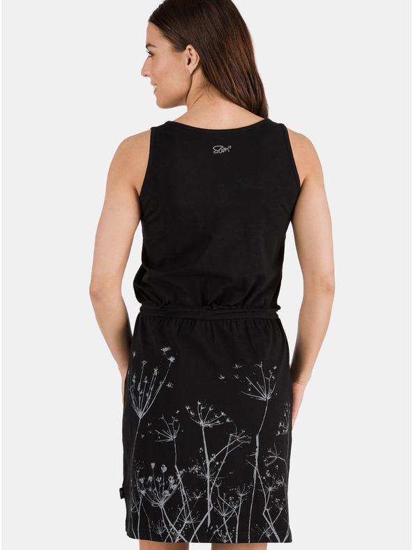 Sam 73 Fekete SAM 73 nyomott mintás ruha