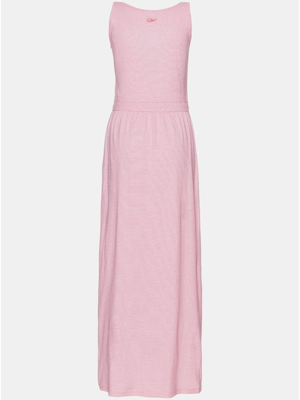 Sam 73 Rózsaszín SAM 73 csíkos maxiruha megkötővel