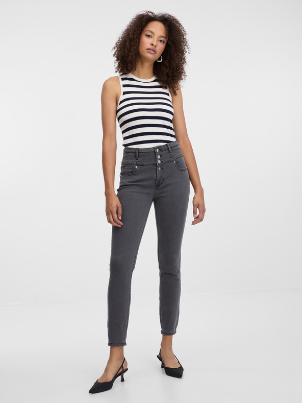 Orsay ORSAY sötétszürke skinny fit női farmer