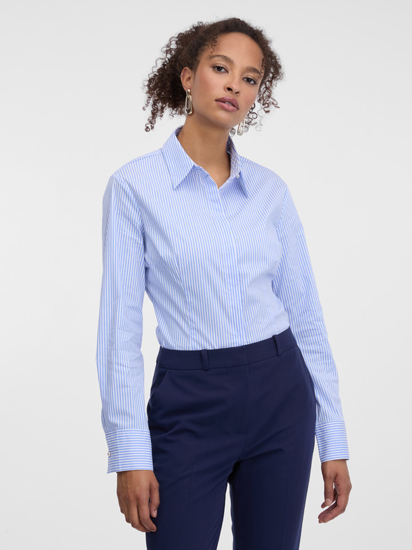 Orsay Világoskék csíkos női ing ORSAY