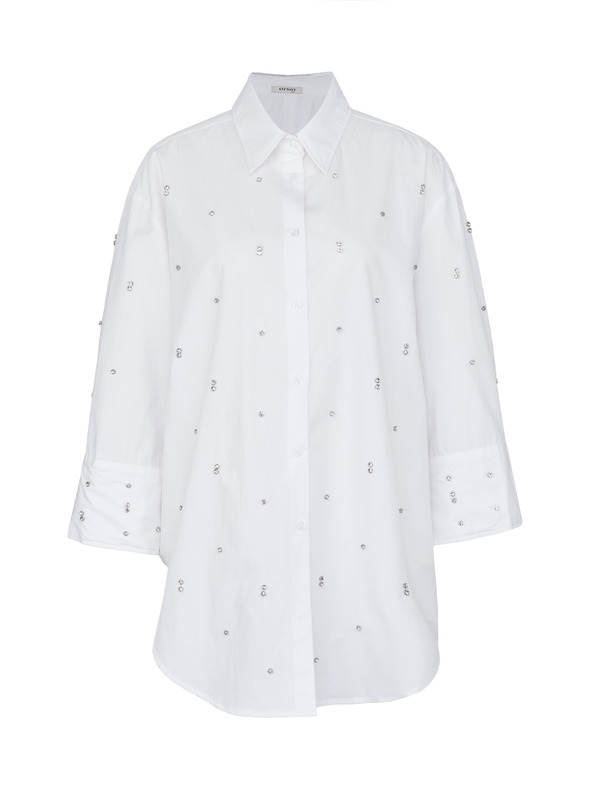 Orsay Fehér strasszos női ing ORSAY