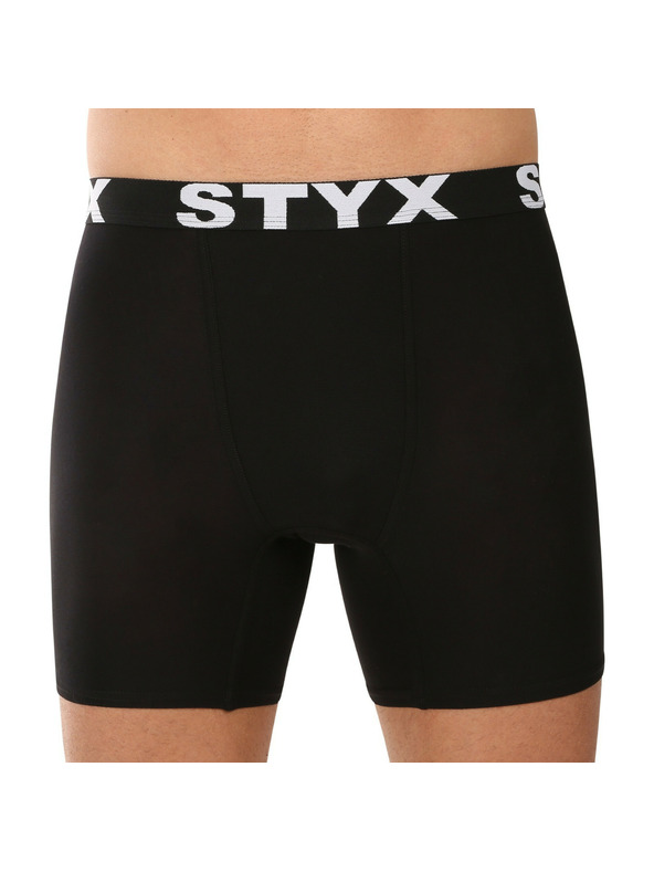 Styx Férfi boxeralsó Styx long sport gumival, fekete