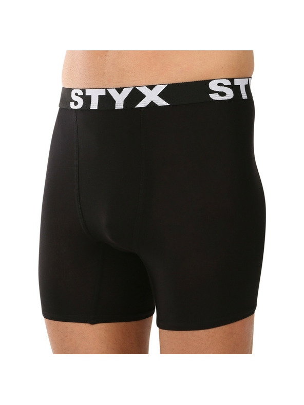 Styx Férfi boxeralsó Styx long sport gumival, fekete