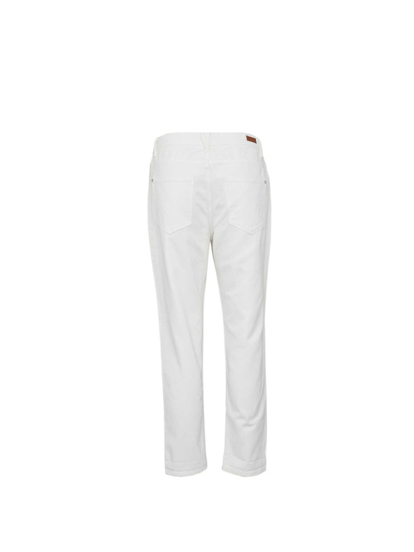 CAMAIEU Fehér slim fit farmer CAMAIEU