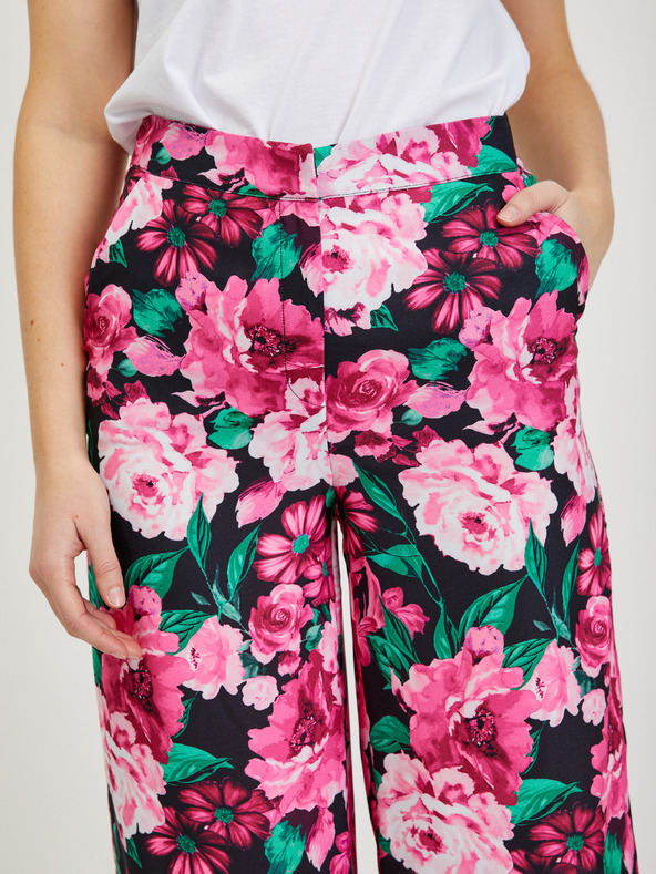 Orsay ORSAY rózsaszín virágmintás női nadrág