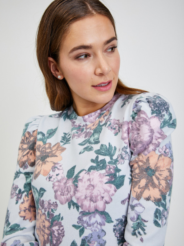 Orsay ORSAY vilgásoszürke női virágmintás póló