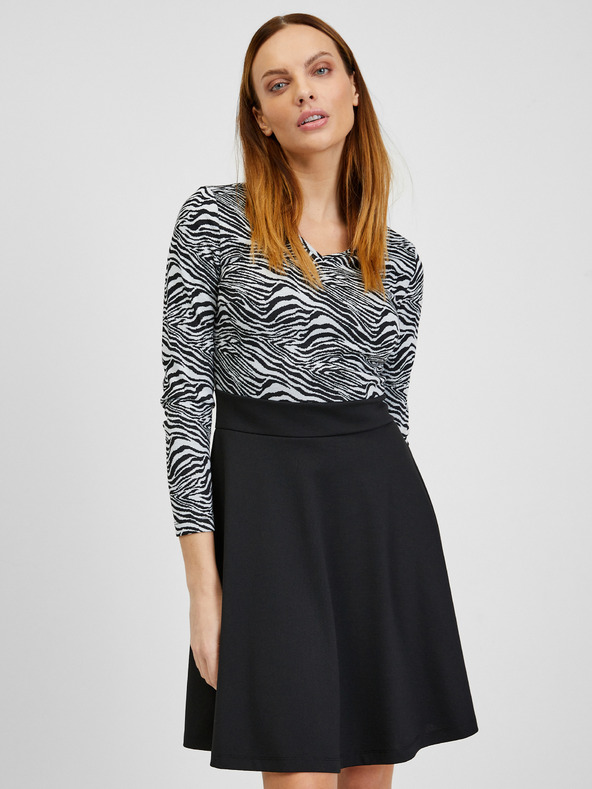 Orsay ORSAY fehér-piros mintás női ruha