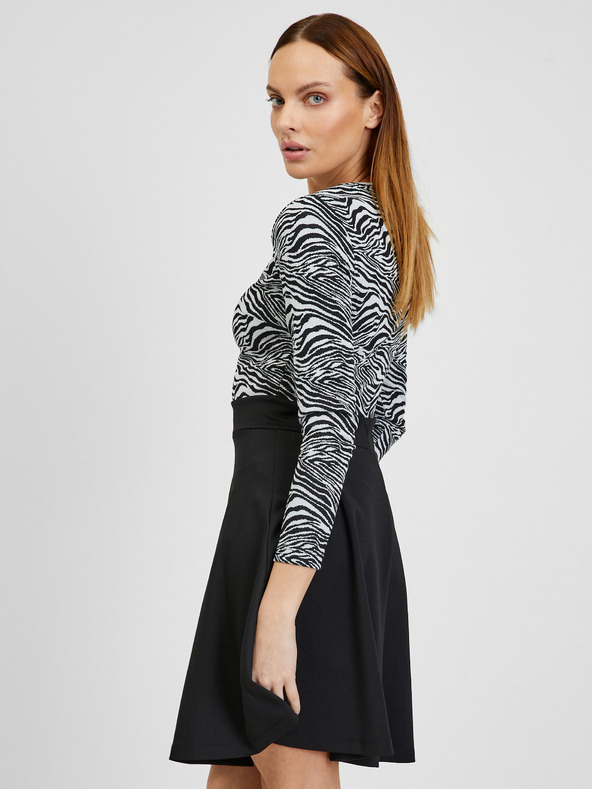 Orsay ORSAY fehér-piros mintás női ruha