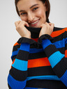Orsay ORSAY narancssárga-kék csíkos női pulóver