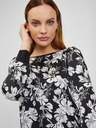 Orsay ORSAY fehér-fekete virágmintás női blúz