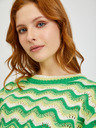 Orsay ORSAY zöld-sárga csíkos női pulóver