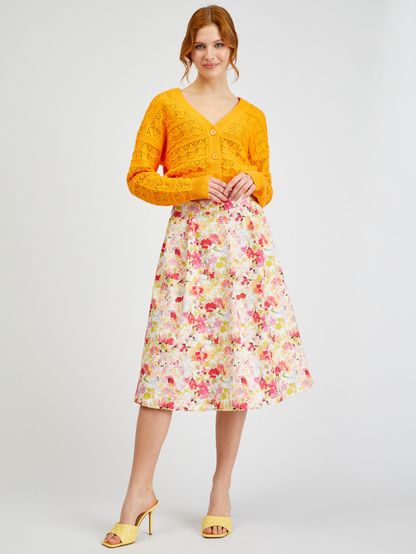 Orsay ORSAY narancssárga mintás női kardigán