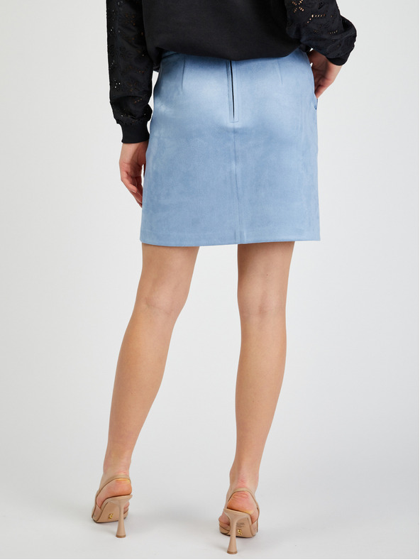 Orsay ORSAY világoskék velúr női szoknya