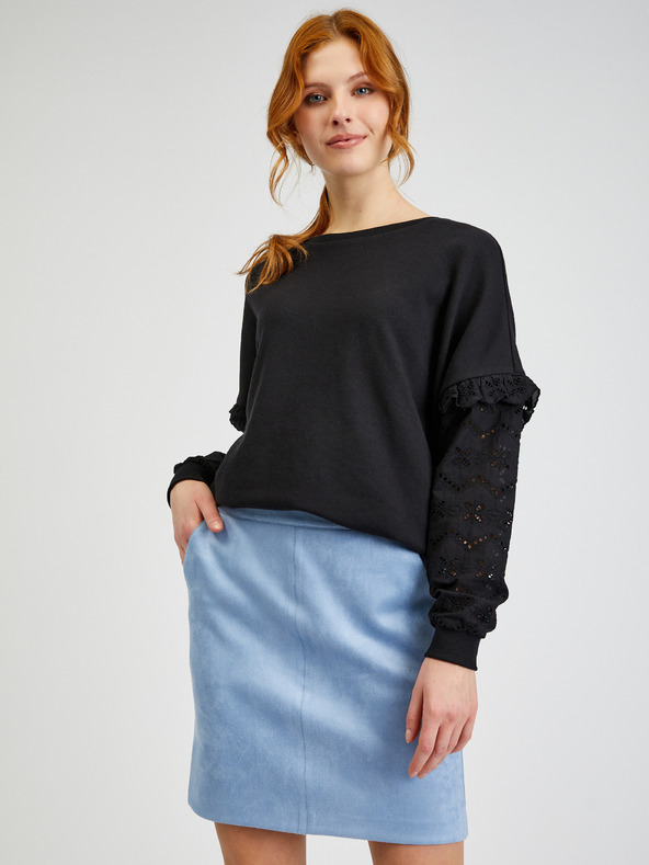 Orsay ORSAY világoskék velúr női szoknya