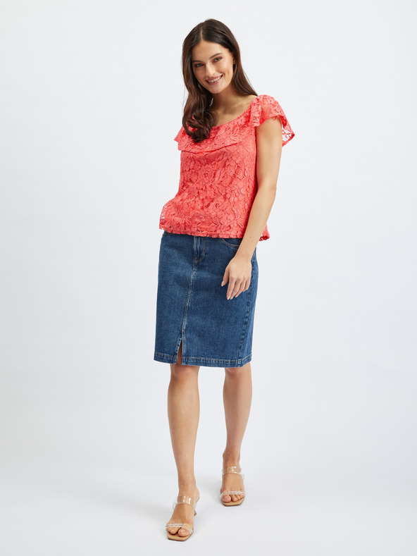 Orsay ORSAY rózsaszín női csipkés blúz