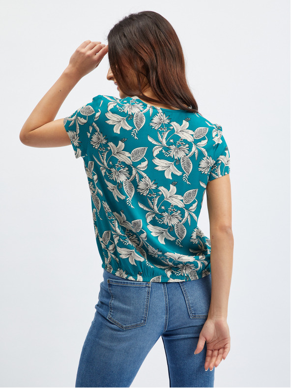 Orsay ORSAY petróleum női virágmintás blúz