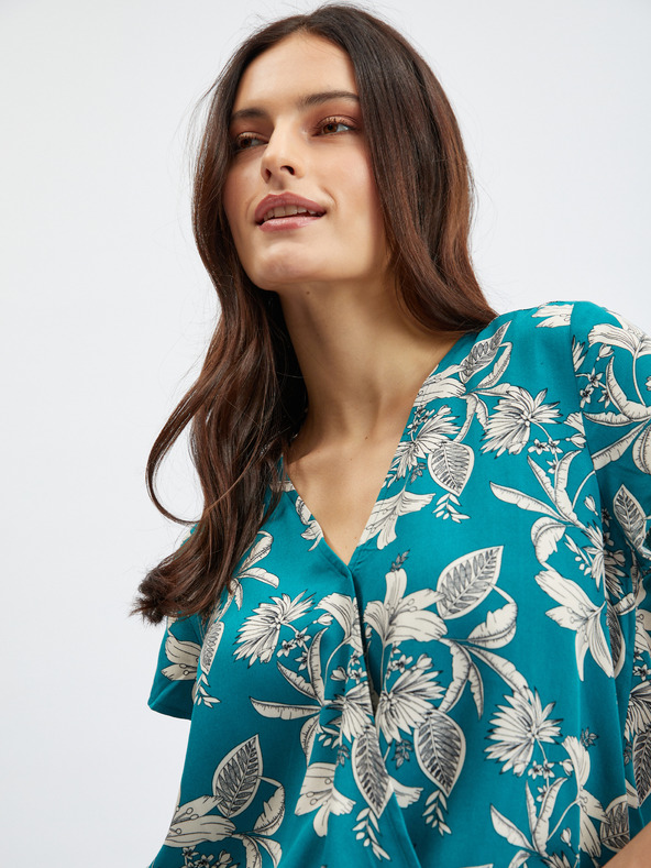 Orsay ORSAY petróleum női virágmintás blúz