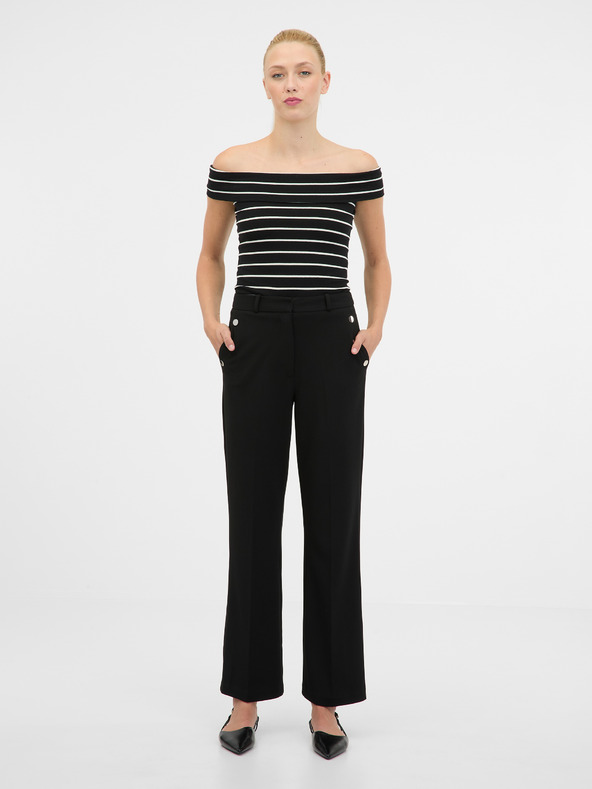 Orsay ORSAY fekete-fehér női rövid ujjú póló