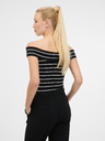 Orsay ORSAY fekete-fehér női rövid ujjú póló