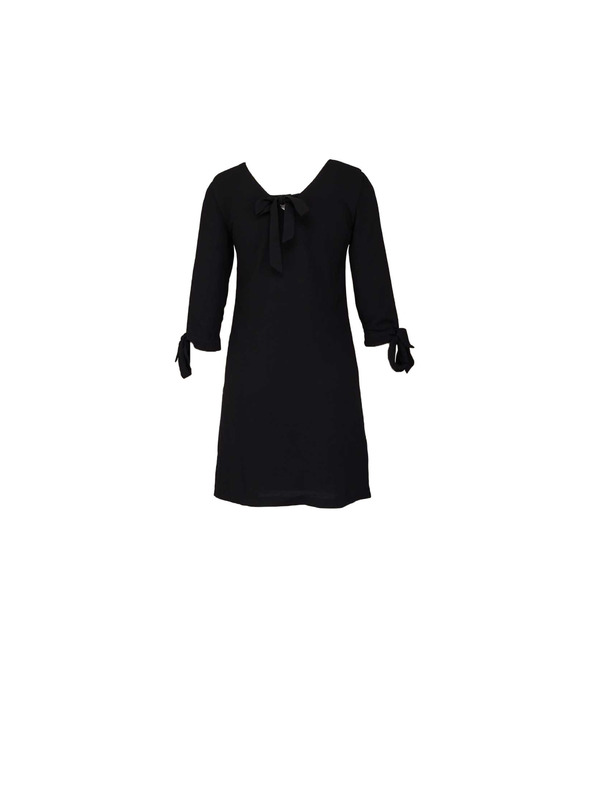 CAMAIEU Fekete megkötős ruha CAMAIEU