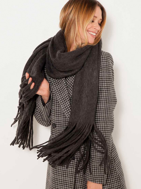 CAMAIEU Sötétszürke sál CAMAIEU