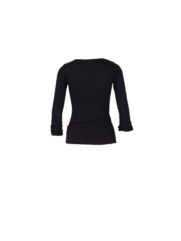 CAMAIEU Fekete gombos póló CAMAIEU