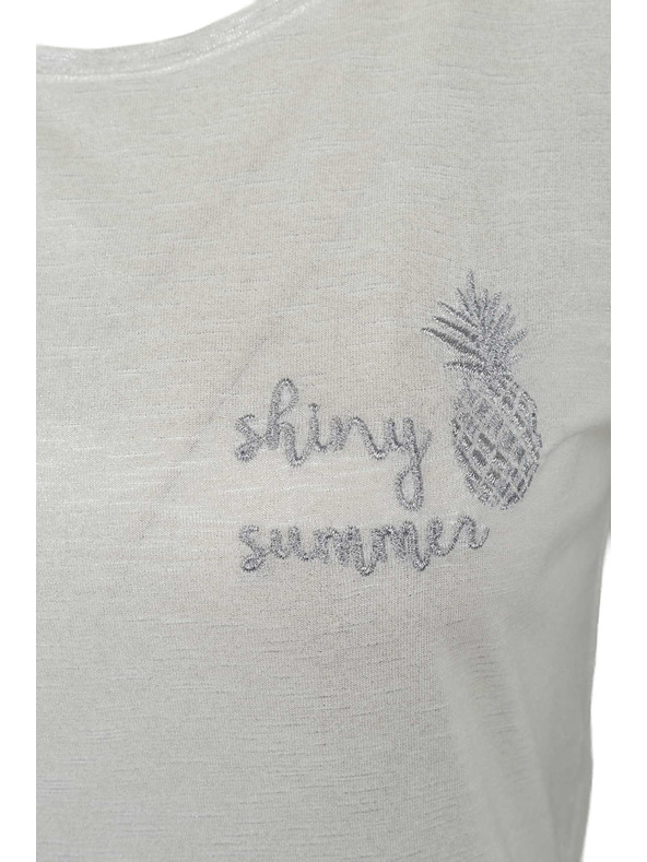 CAMAIEU Krémszínű póló CAMAIEU