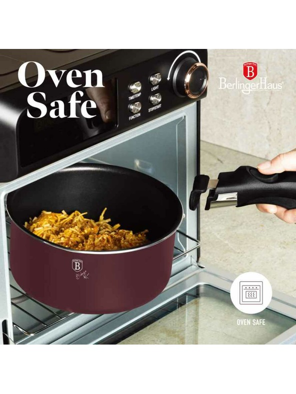 Berlingerhaus 9 db-os edénykészlet levehető fogantyúval Leonardo Collection BERLINGERHAUS