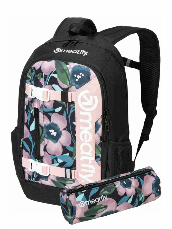 Meatfly Meatfly hátizsák Basejumper Pink Flowers 22 L + TOLLTARTÓ | Térfogat 22 L