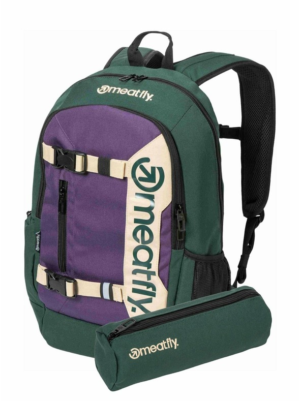 Meatfly Meatfly hátizsák Basejumper Botanical / Purple 22 L + TOLLTARTÓ | Térfogat 22 L