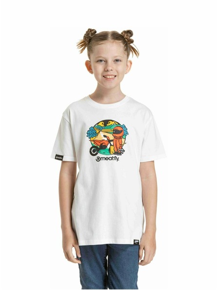 Meatfly Meatfly gyerek póló Moto White | Fehér