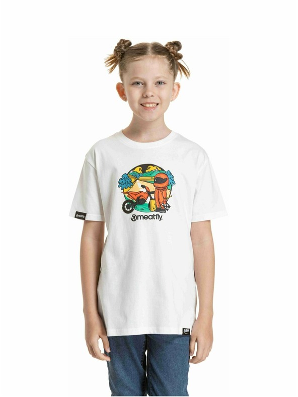 Meatfly Meatfly gyerek póló Moto White | Fehér