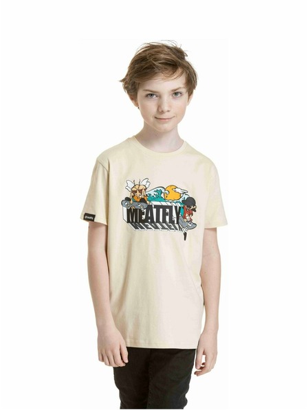 Meatfly Meatfly gyerek póló Skejters Sand | Homok