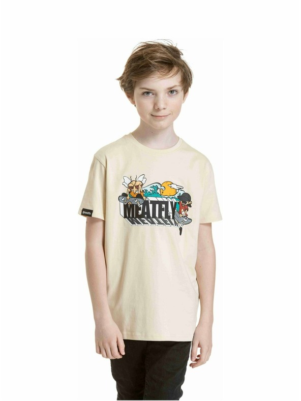Meatfly Meatfly gyerek póló Skejters Sand | Homok