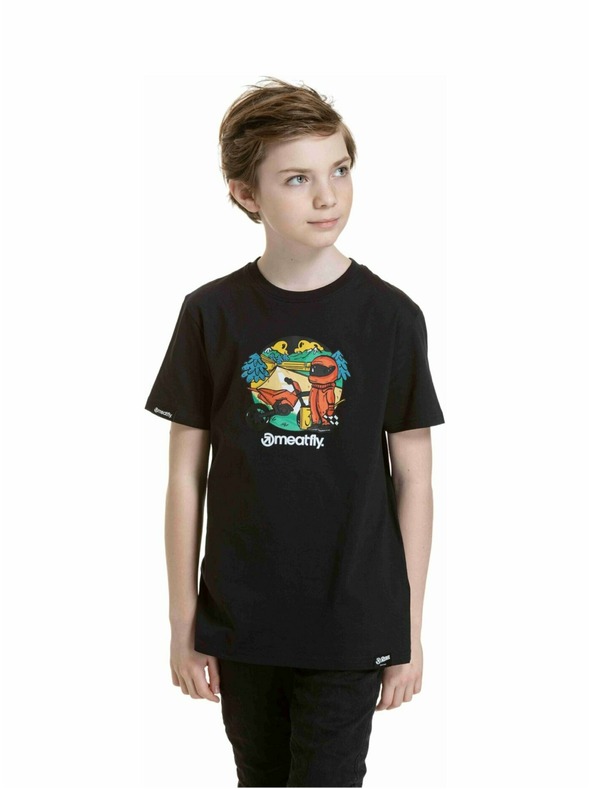 Meatfly Meatfly gyerek póló Moto Fekete | Fekete