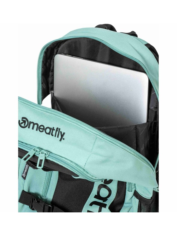 Meatfly Meatfly hátizsák Basejumper Sea Green 22 L + TOLLTARTÓ | Térfogat 22 L