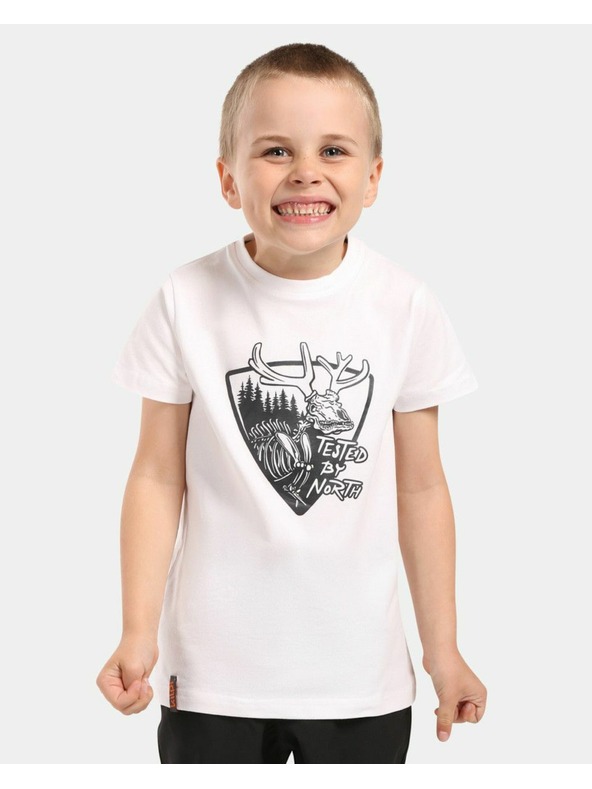 Kilpi Kilpi SALO-JB fiú pamut póló Fehér