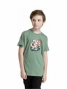 Meatfly Meatfly gyerek póló Dino Olíva | Zöld