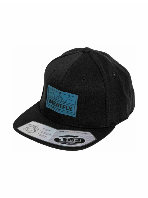 Meatfly Meatfly baseball sapka Gruman Prémium Snapback Live Ride / Fekete | Fekete